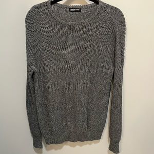 Vintage Original American Apparel Fisherman Knit Sweater in Gray, Size Small